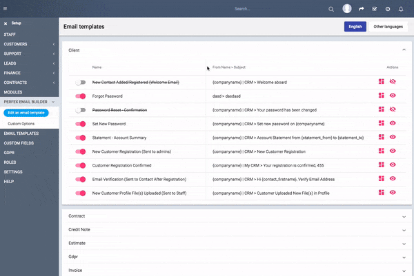 Drag and Drop Perfex CRM Email Builder - 1